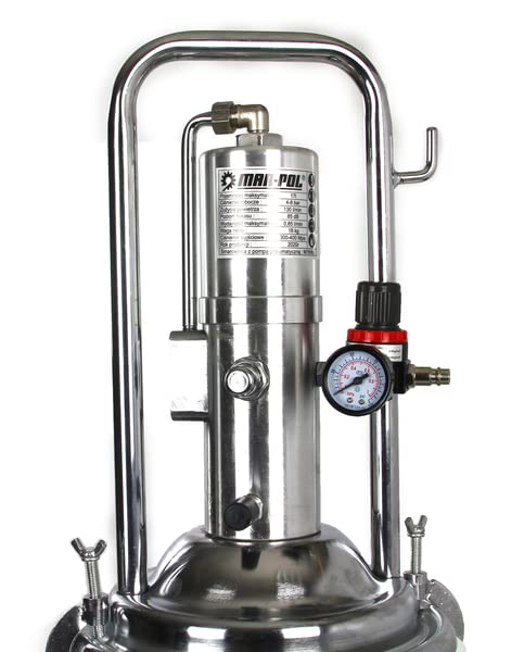 Engrasador neumático de barril contenedor de 15 litros lubricante lubricante lubricante aceite de plataforma cable 4m pistola desplazamiento ruedas