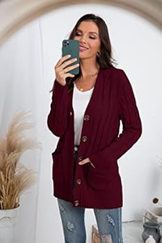 Knit Factory Sally Gebreid Dames Vest - Stone Green - 40/42 - Grof