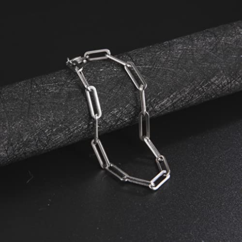 Pulsera de cadena delicada de acero inoxidable miniatura 4