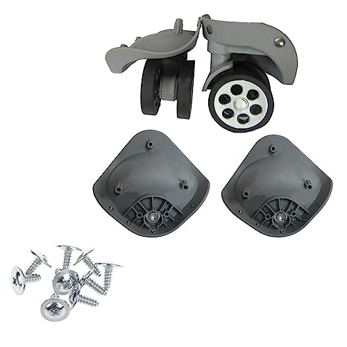 A79 Luggage Wheels Suitcase Double Row Roller Repairing Spinner Casters Heavy Duty Wheel 1 Pair With Screws