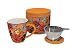 Lang Pretty Poppies Tea Infuser Mug, Multicolor