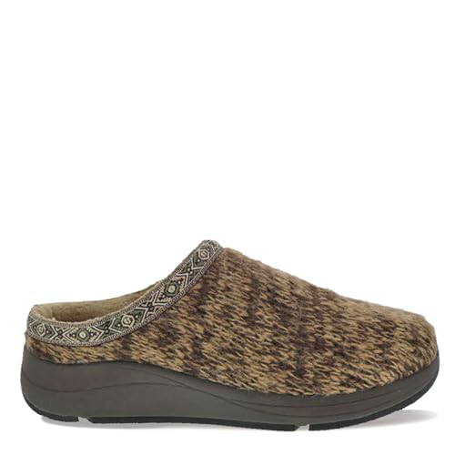 Drew Relax Men's Therapeutic Slipper Brown Sweater Fabric - 9 Medium2