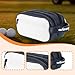 harayaa Golf Ball Pouch Organizer Golf Tee Holder Handbag Storage Pack Portable PU Leather Construction with Carry Handle Suitable for Men Women Golfer Gift T, Navy Blue