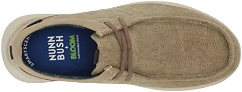 Nunn Bush Men's Bushwacker Moccasin Toe Slip-On Canvas Loafer Lightweight Casual Shoe, Gray, 10.5 | Image 4