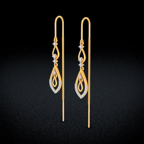 Image of Joyalukkas 22k (916) Purity BIS Certified Sui Daga Gold Earrings For Women
