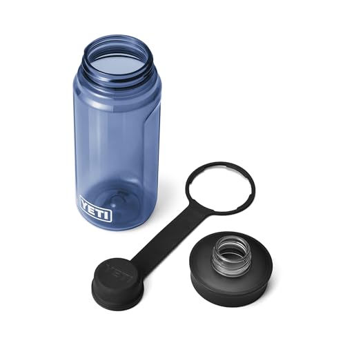 Image of YETI Yonder Water Bottle with Yonder Tether Cap, Lightweight, Leakproof and BPA-Free