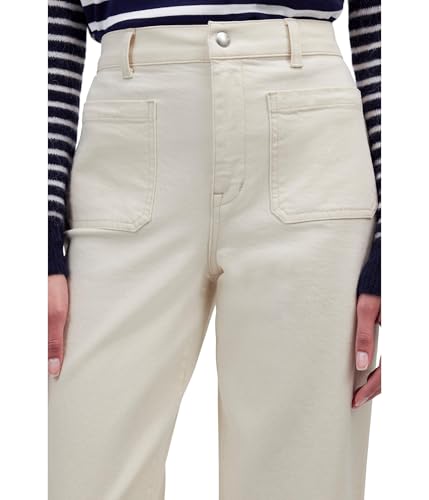 Madewell Women's White Patch Pocket Emmett with Let Down Hem in Vintage Canvas4