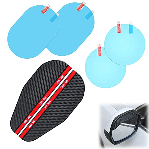 cubierta de lluvia del espejo del coche tapas de espejo retrovisor de coche espejo de coche de lámina negra Cubierta de lluvia del espejo...