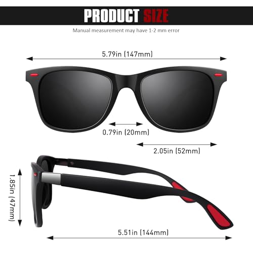 GQUEEN Classic Polarized Sunglasses for Mens Womens Bundle4