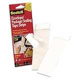 Scotch Envelope/Package Sealing Tape Strips, 2 inch x 6 inch, Clear, 50/Pack