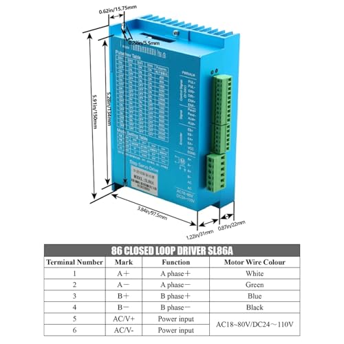 Servomoteur hybride SL86A de précision supérieure, technologie boucle fermée 8A