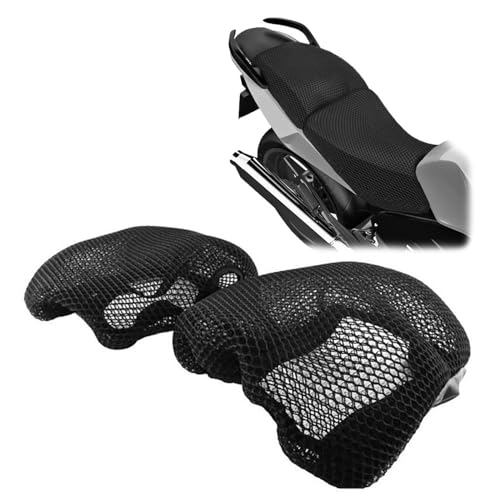 Funda de asiento para Honda CBF600N cojín antideslizante negro