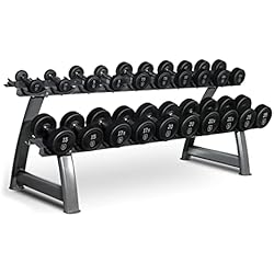 Prensa Horizontal Gym Titanium Strength Mancuernas Ajustables con Horizontal Rack