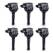 Pack of 6 Ignition Coil for 1999-2005 Volvo S80 XC90 2.8L 2.9L L6 Compatible with UF341 5C1320
