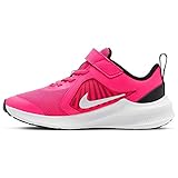 Nike Unisex Kinder Downshifter 10 (Psv) Running Shoe, Hyper Pink White Black, 33 EU