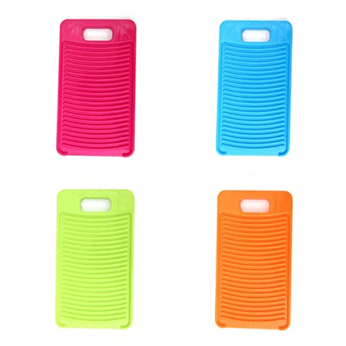 GOOHOCHY 洗濯板 塑料製 家用 ランドリーボード 洗濯用品 手洗い 携帯便利 グリーン 下着や子供服の手洗いに 電気を使わない節約アイテム