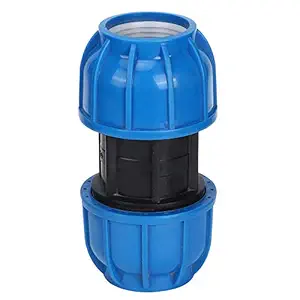Ubersweet Pipe Connector, No Scaling PE Plastic High Conveying Capacity Straight Pipe Connector, Water Pipe Fittings for Garden Kitchen Balcony