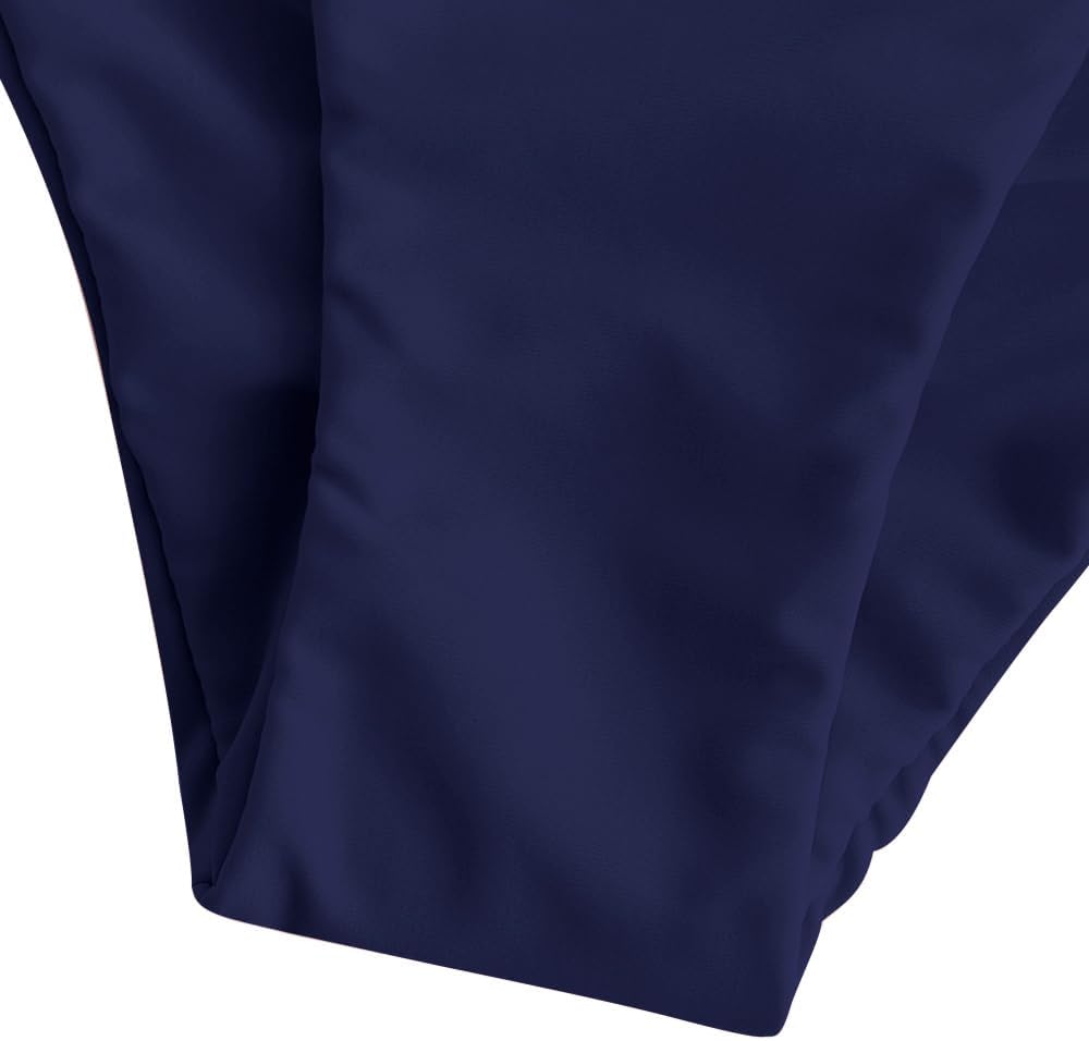 ZAFUL Women High Waisted Bikini Bottoms Ruched Swimsuit Bottom Tummy Control Bathing Suit Bottoms - Image 4