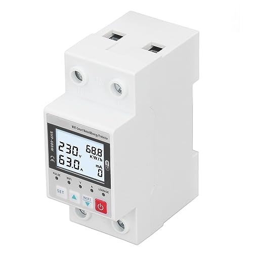 Protector de subtensión WIFI inteligente con pantalla digital retroiluminada multifunción