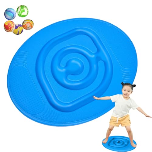 Balance Maze Board Kids - Equipo de juguetes sensoriales de equilibrio sensorial para niños pequeños, equipo de entrenamiento sensorial para niños, laberinto de de balance de balance de bambo