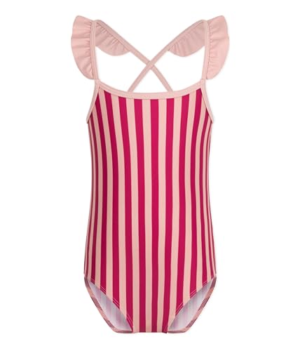 Petit Bateau Girls' Stripy One-Piece Swimsuit Sizes 3-12 Years