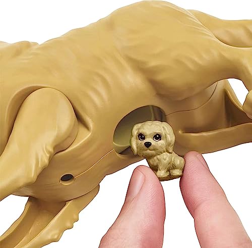 Family Dolls Set of 6 People with Dollhouse Pets Included Pregnant Mom Dad 3 Kids and Baby Boy in Mommy's Tummy, Doll Playsets and Accessories for 3-12 Years Old Toddlers Gift