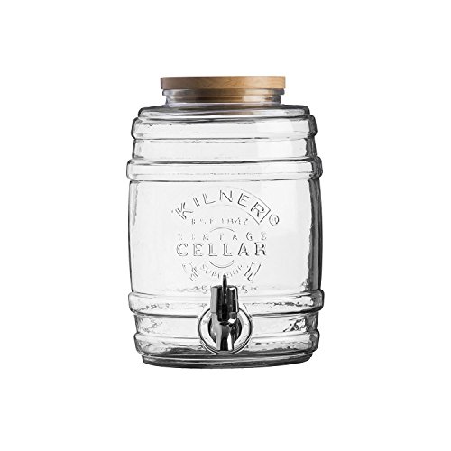 Kilner Glassware Drink Dispenser Barrel, 169-Fluid Ounces