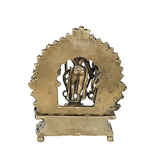 Estatua Ram Darbar de Cobre Hecha a Mano 7 cm miniatura 6