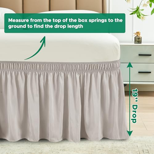 image for Biscaynebay Wrap Around Bed Skirts for King & Cal King Beds 19