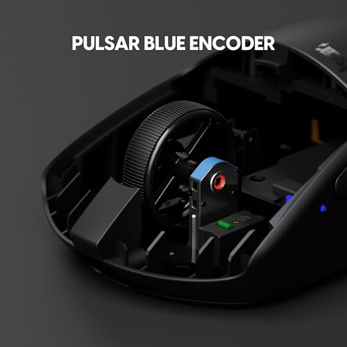 Image of Pulsar Gaming Gears X3 Wireless Gaming Mouse, Ultra Lightweight (1.94 oz /55g), Hybrid Ergonomic, Optical Switch, 32000 DPI, 750 IPS, XS-1 Sensor, 8k Compatible (Left-Handed, Medium, White)