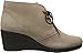crocs Women's Leigh Suede Wedge Shootie Boot, Tan, 8 M US