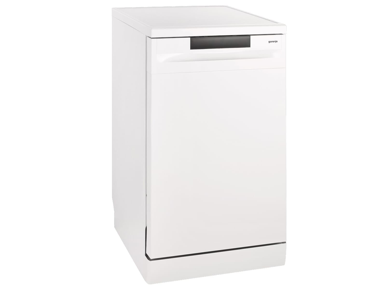 Gorenje GS 520 E15W - Lavavajillas independiente, 45 cm, 9 cubiertas, 5 programas, programa de limpieza de 1 h, cesta superior regulable, protección contra desbordamiento, color blanco
