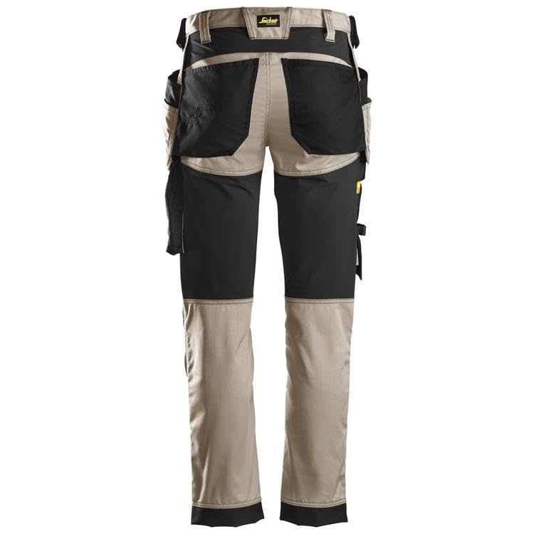 Snickers Workwear Męski kombinezon roboczy No Aplica, Khaki/czarny, 34W / 34L, Khaki zielony/czarny, 34W / 34L