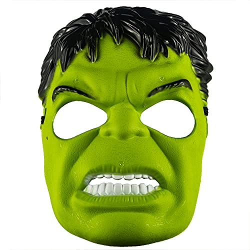 Máscara do Hulk Plástico Super Herói Com Tira Ajustável