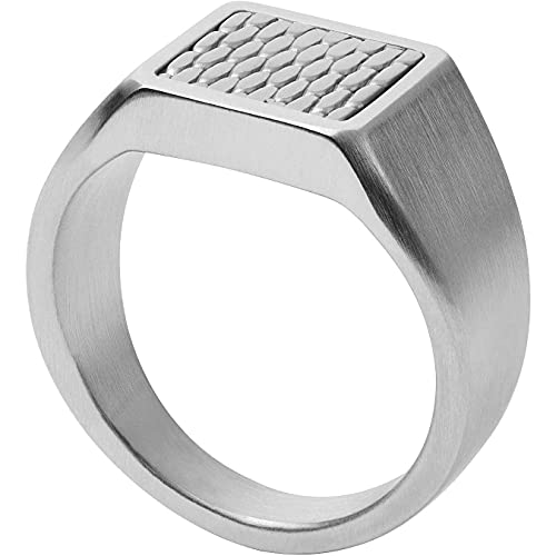 Materiale: acciaio Skagen Anello Da Uomo Torben, Lunghezza: 20 mm Anello In Acciaio Inossidabile Argento, SKJM0201040
