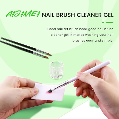 Image of Nail Brush Cleaner 120ml Acrylic Nail Brush Cleaner kit for Efficient Nail Art Brush Cleaning Quick Gel Removal Suitable for Professional and Home