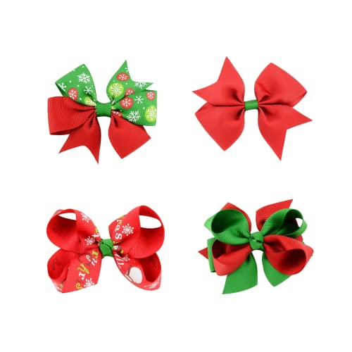 Horquilla de Navidad accesorio pelo lazo navideño para fiesta infantil color 1