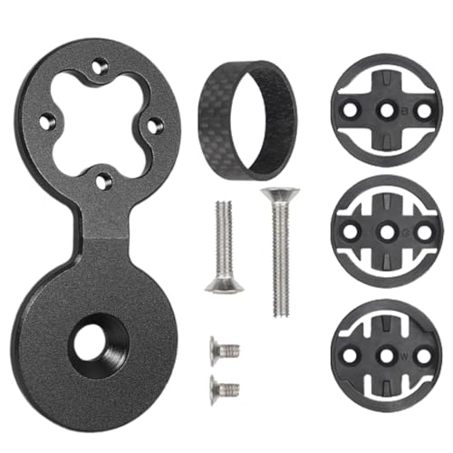 Generisch Soporte para ordenador de bicicleta, soporte para manillar de bicicleta, soporte para ordenador de bicicleta, diseño de ángulo negativo, soporte para ordenador, soporte para ordenador de