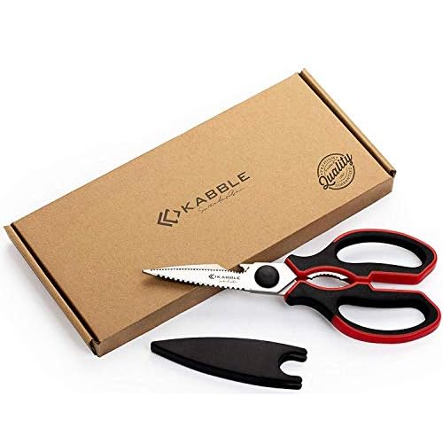 KABBLE Premium Heavy Duty Kitchen Shears | Multifunction Kitchen Scissors | Latest and Smart Designed | As Sharp As Any Knife