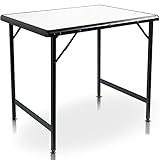 CampAir Aluminium Campingtisch Größe M, Leichter Klappbarer Falttisch aus Alu für Reisen, Camping und Garten, 80 x 60 cm
