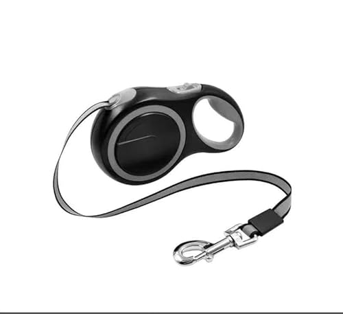 Phantasmia 伸縮リード 5m 小型犬 中型犬 大型犬用 ? スムーズ伸縮 ワンタッチブレーキ 耐久設計 (8m,グレー)