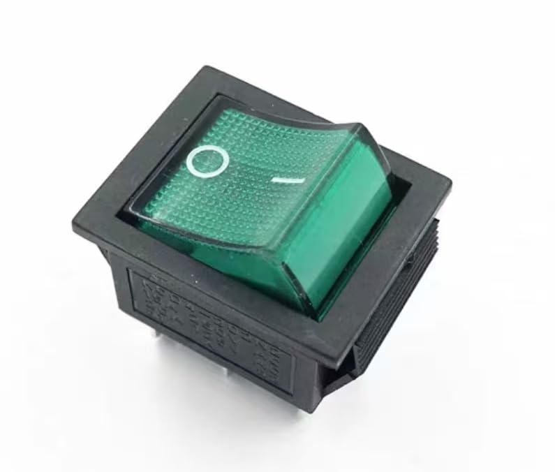 1PC KCD4-202N2 Rocker Switch - 15A 250VAC / 20A 125V, 6-Pin
