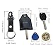 handmade Leather Key Sleeve Key Ring Holder key fob protector Accessories Protective Key Case Cover Key protector (Large-black)