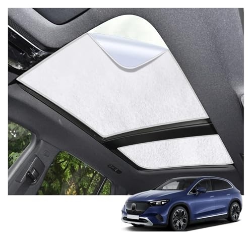 Pare-soleil de toit ouvrant pour Benz EQE SUV 2023-2025 isolation thermique daim beige