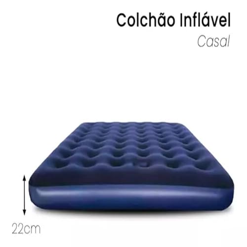 Colchão Inflável Casal Resistente Suporta 300 Kilos