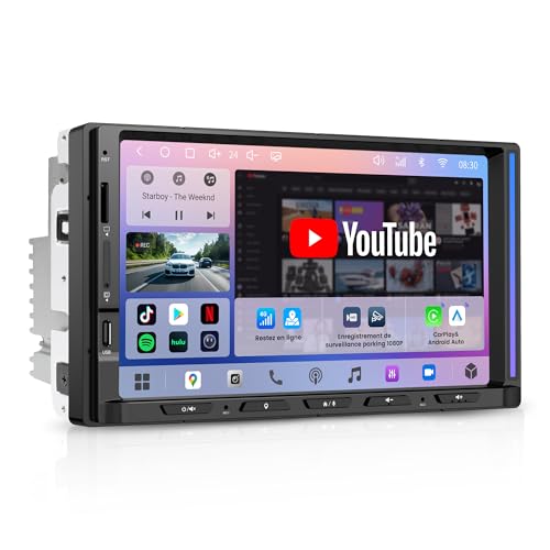 Autoradio Android 2DIN pour voyager connecté avec GPS 4G et CarPlay sans fil