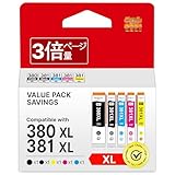 GPC Image Flex BCI-381XL キャノン 用 インク 380 381 纯正と併用 5色 大容量 キャノン 用 インク 380 381 ts6330 インク 対応機種：TS6130 TS6230 TS6330 TS7330 TS7430 TR7530 TR8530 TR8630 TR9530a canon 用 インク 381 380 5色【新・旧パッケージ任意発送】