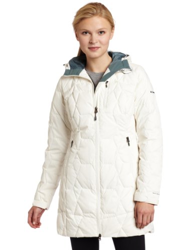 Amazon.com: Columbia Women's Hexbreaker Long Down Jacket, Sea Salt