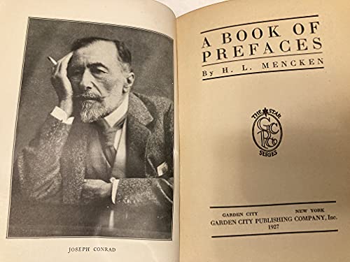 A BOOK OF PREFACES By H. L. Mencken: JOSEPH CON... B001CXDXFI Book Cover