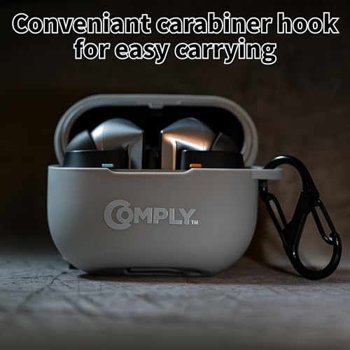Image of Comply Silicone Protective Case | For Samsung Galaxy Buds3 Pro, Soft-Touch Matte, Drop /Scratch Resistant Cover, Wireless Charging Compatible